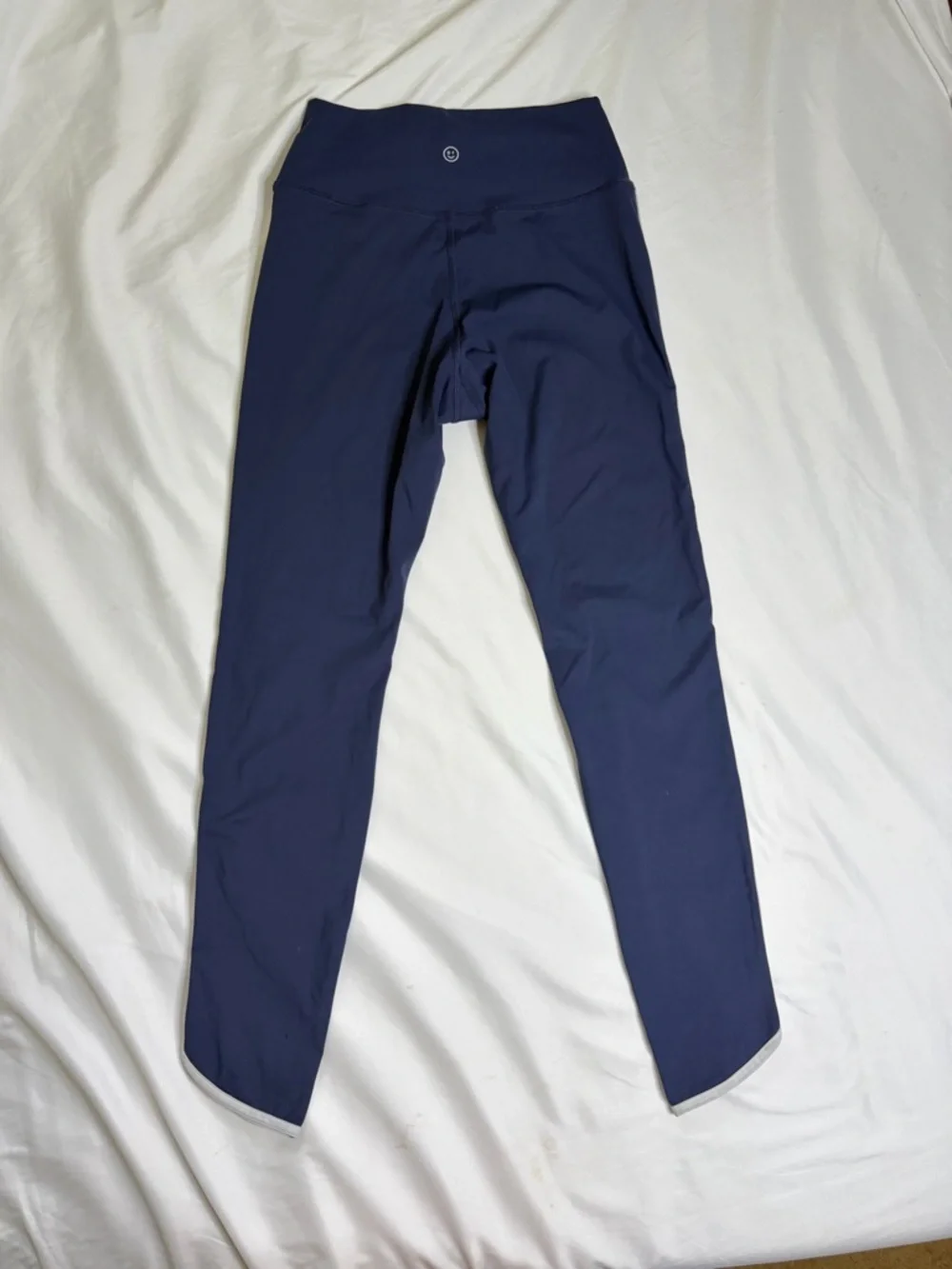 Gilly Hicks Navy Blue Leggings with white Side Trim